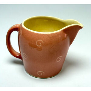 Vintage Susie Cooper Productions Pink Swirl Creamer Crown Works Burslem England